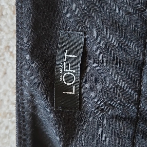 ANN Taylor LOFT Julie Boot Cut Rigid Pants Cotton Blend Bi-stretch Womens 10 - Picture 4 of 12